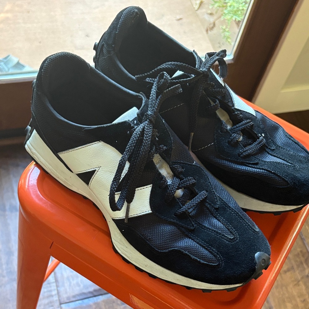 New Balance 327 Black and White